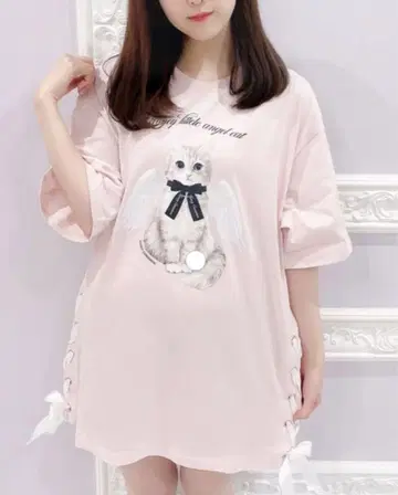 허니 시나몬 엔젤 캣 티셔츠