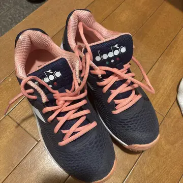 diadora 테니스화(24cm) 네이비/핑크