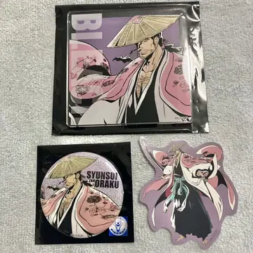 BLEACH WORLD 아크릴 코스터 캔뱃지 스티커 교가쿠 슈스이