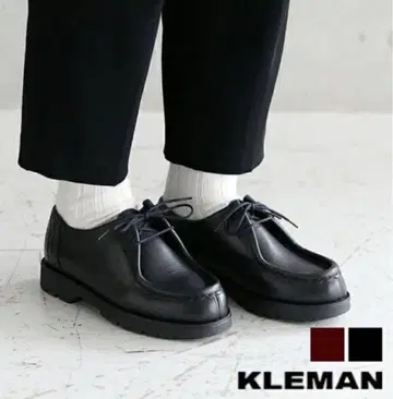 KLEMAN 블랙 모카신 패드레 클레망 티롤리안 신발 가죽 신발