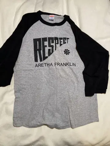 RESPECT Aretha Franklin 래글런 티셔츠 M