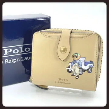 미사용급 Ralph Lauren 랄프 로렌 두겹 지갑 지갑 곰
