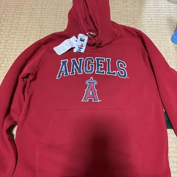 ANGELS 남성용 빨간색 후드티