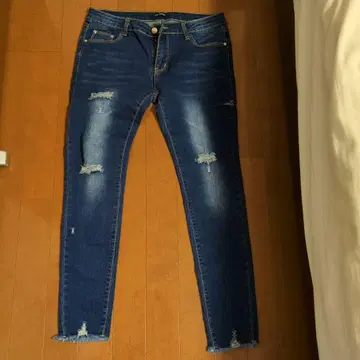 non-hedge 데미지 스키니 데님