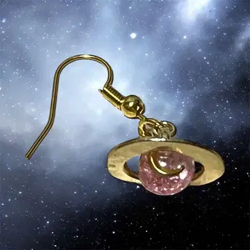 토성 모티브 귀걸이(한쪽 귀용)