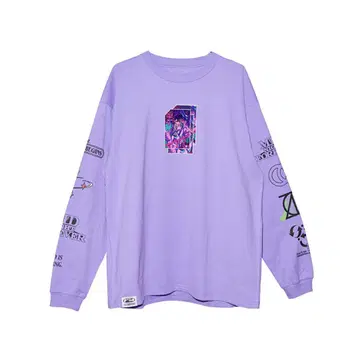 ZUTOMAYO 카드 롱티셔츠 A(퍼플)