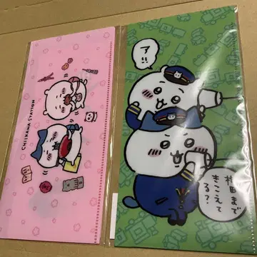 치이카와 (먼작귀) 초기 굿즈 레어 티켓 홀더 2개 세트 실 전화 관광다