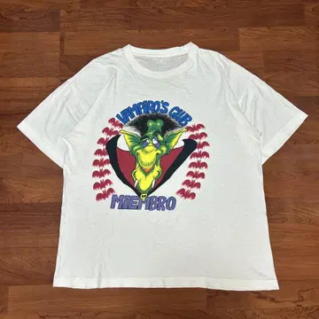70s 80s 스미키 프린트 티셔츠 드라큘라 싱글 스티치 USA