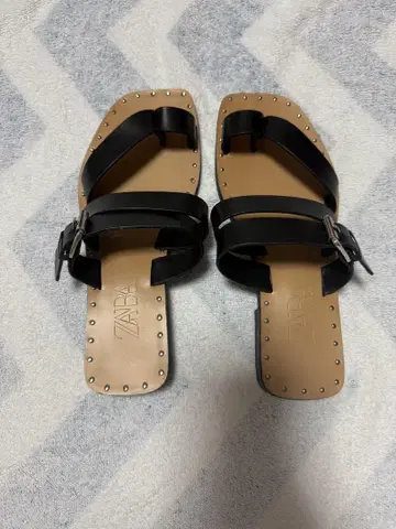 자라 블랙 샌들 37 (23.5cm~24cm)