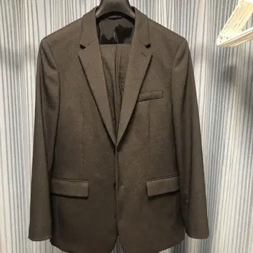 PLST 브라운 싱글 버튼 자켓 L 팬츠 M