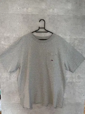 새상품급 노스페이스 그레이 티셔츠 XL 포켓 오버 사이즈