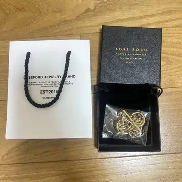 LOSEFORD 체인 팔찌 10mm GOLD 기프트 백 포함
