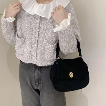 flower 플라워 클래식 스웨이드 백