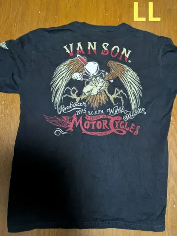 VANSON 무장전선 데스 토끼 커스텀 디자인 티셔츠 블랙