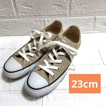 컨버스 로우 컷 스니커즈 23cm 베이지