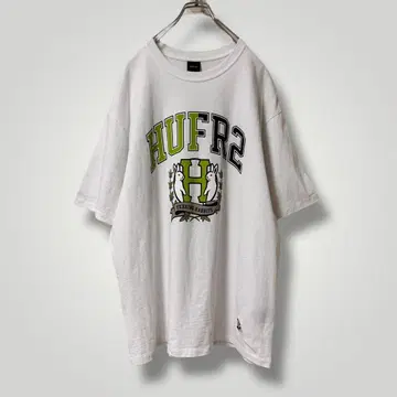 FR2 x HUF 한정판 콜라보 티셔츠 XL 화이트
