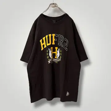 HUF FR2 아치 로고 티셔츠 한정 콜라보 즉시 완판 모델 블랙