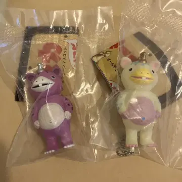 쾌수 부스카 소프트 비닐 공 체인 마스코트 파스텔 핑크 레트로 핑크