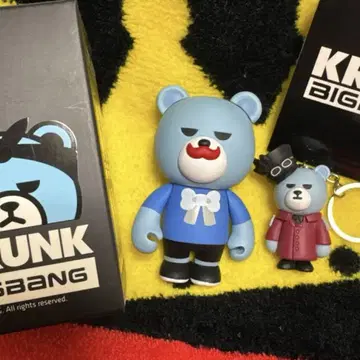 BIGBANG T.O.P 탭 KRUNK 베어 아트 토이 키링 세트