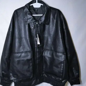 새상품 플라이트 자켓 XL A-2 할햄 페이크 가죽 밀리터리