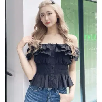 GYDA 2way 프릴 오프숄더 블라우스