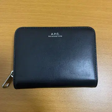 아페쎄 블랙 가죽 코인 케이스