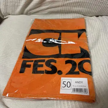 여름 페스티벌 록킹 JAPAN 2023 ANDY 페이스 타월 오렌지