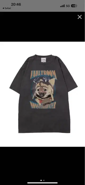 VAULTROOM x Monster Hunter AIROU 티셔츠