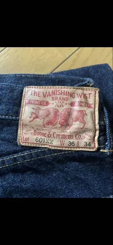 THE VANISHING WEST 601xx 데님 W36 L34