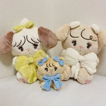 mikko characters 안아주는 리본 마스코트 봉제 인형 3종