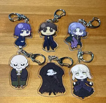 Fate/stay night 다크 사이드 아크릴 키링 6개 세트