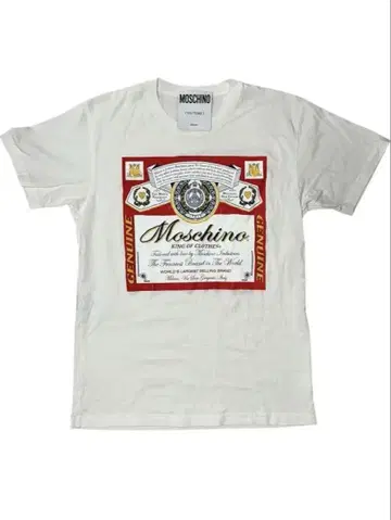 MOSCHINO 모스키노 Budwiser 버드와이저 티셔츠 콜라보