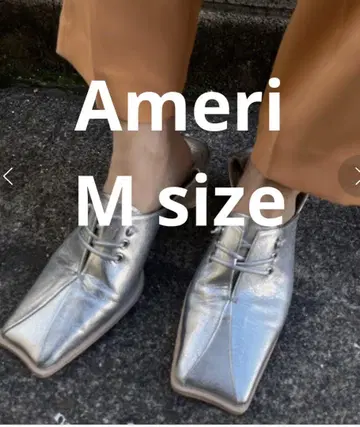 Ameri UND 2WAY SQUARE LOAFERS 실버 M