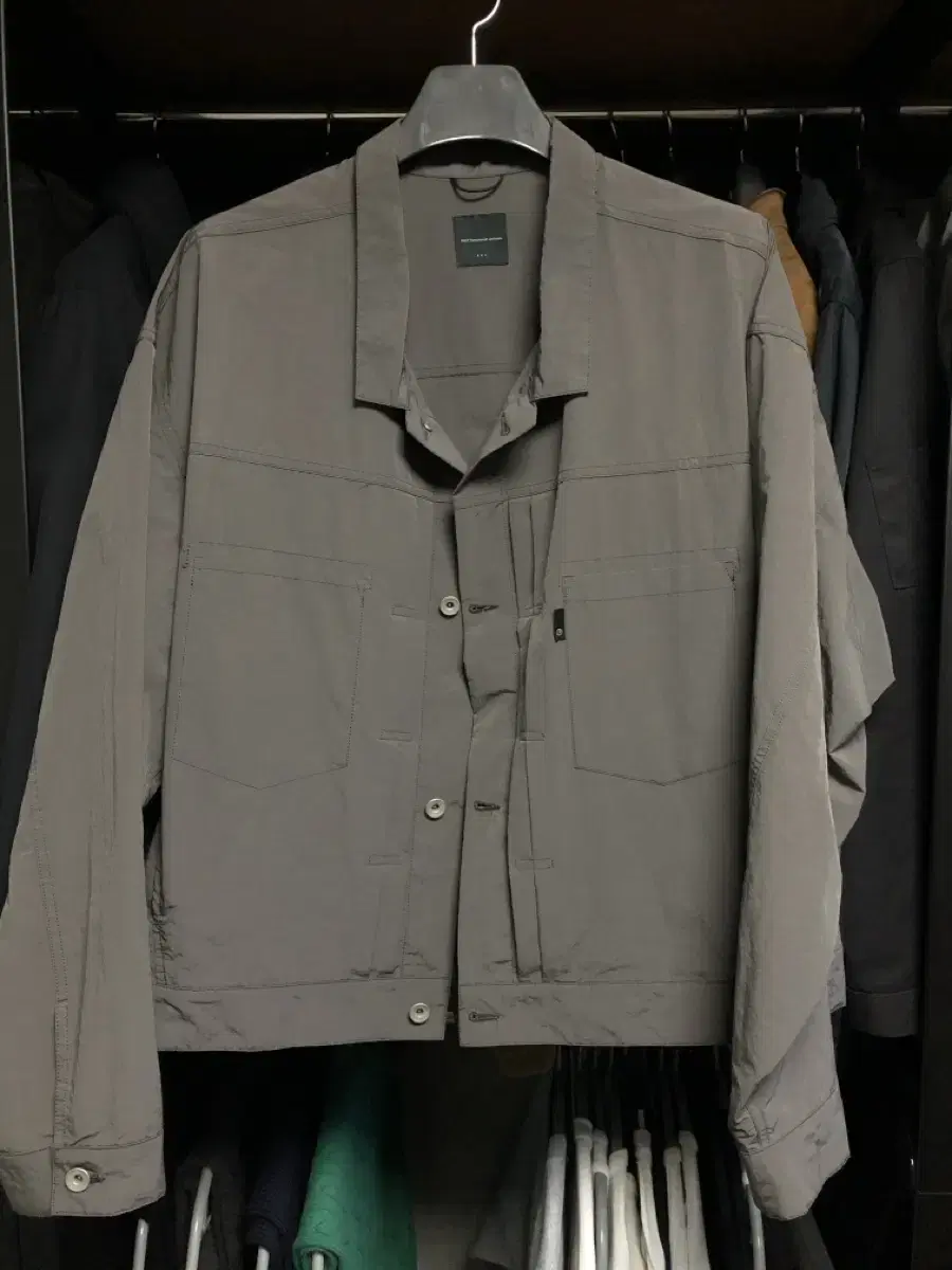 Moif Functional Uniform Trucker Blouson Jacket