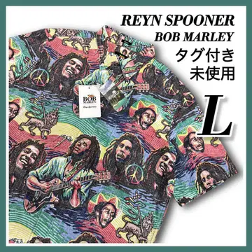 Reyn Spooner BOB MARLEY 알로하 셔츠 밥 말리 L