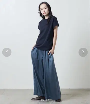 MARW UNITED ARROWS 마루 새틴 개더 팬츠