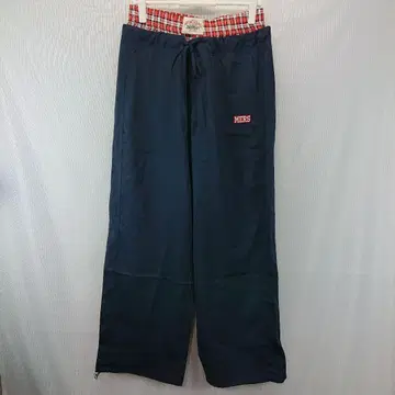 a703MUSHWEAR 더블 허리 와이드 팬츠 새상품급