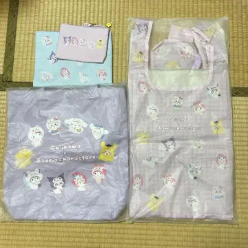 택 포함 새상품 치이카와 (먼작귀) 산리오 캐릭터 토트백 파우치 에코백