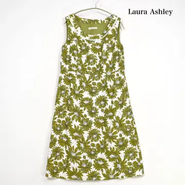 LAURA ASHLEY 로라 애슐리 꽃무늬 린넨 혼방 원피스