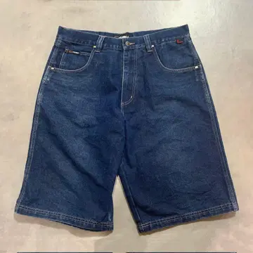 1990년대 FUBU 데님 쇼트 팬츠
