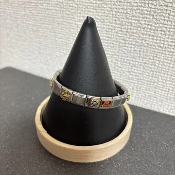이탈리아 주얼리 개성 넘치는 팔찌 실버 에나멜 장식 팔찌