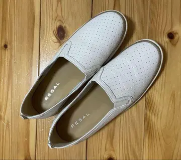 리걸 슬립온 스니커즈 여성용 22.0cm 천연 가죽