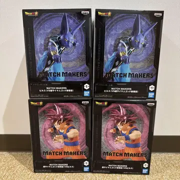 MATCH MAKERS 초사이어인 갓 손오공 비루스 피규어 4개