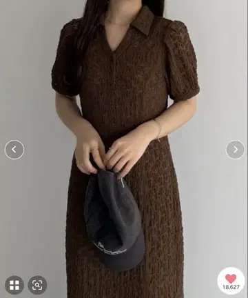 컷 레이스 폴로 원피스 (페티 원피스 세트)