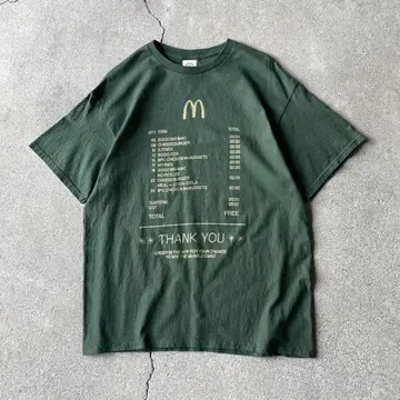 00s 맥도날드 맥도날드 기업 티셔츠 그린 L