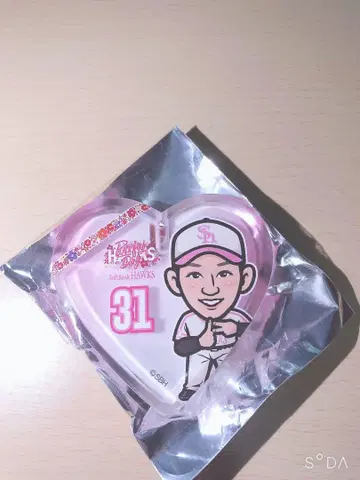 와카타카 가챠 호크스 마사키 토모야 하트형 LED 배지