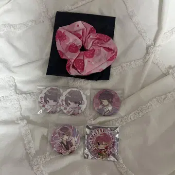 스토푸리 사토미 캔뱃지 스크런치 묶음 판매