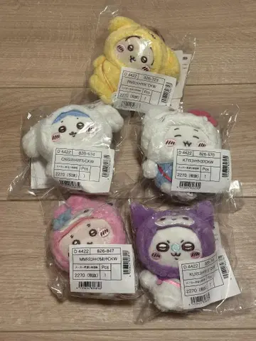 치이카와 (먼작귀) 산리오 마스코트 홀더 5종 세트