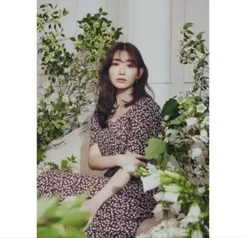 체리 패턴 캐시-코어 원피스