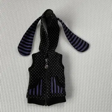 토끼 귀가 달린 후드 베스트 40cm 인형 msd